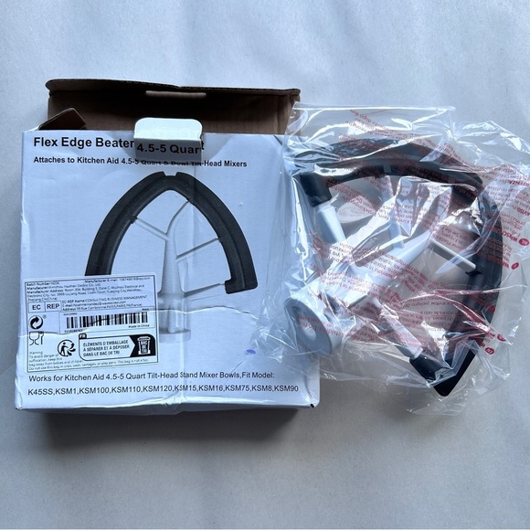 4.5/5 QT Flex Edge Beater for KitchenAid Mixer, Flat Paddle Beater Attachment - Picture 3 of 8